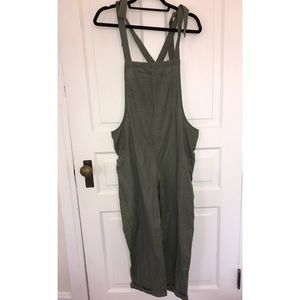NWT Aerie Shoulder Tie Overalls